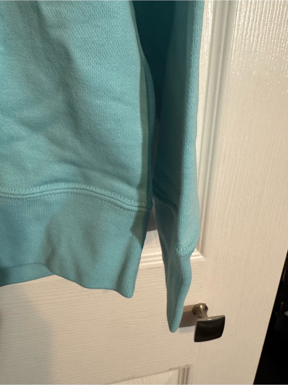 Nike Light Teal Pullover Hoodie with White Swoosh - Picture 4 of 5